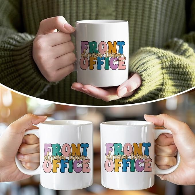 RZHV Front Office Dream Team 11 Oz Novelty Mug, Funny Offices Ceramic Mug - Image 5