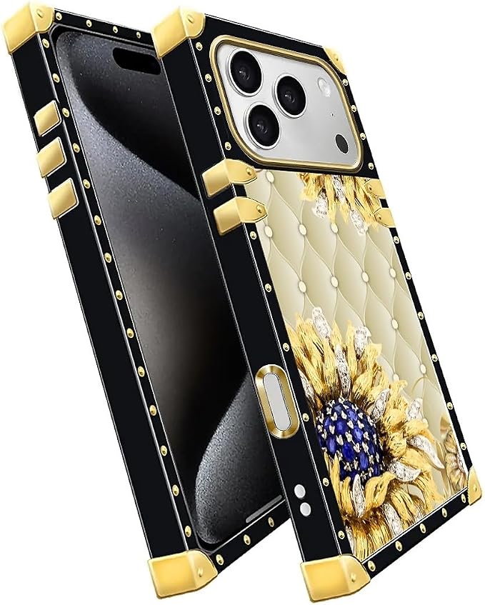 for iPhone 17 Pro Case Luxury Golden Decoration - Image 3