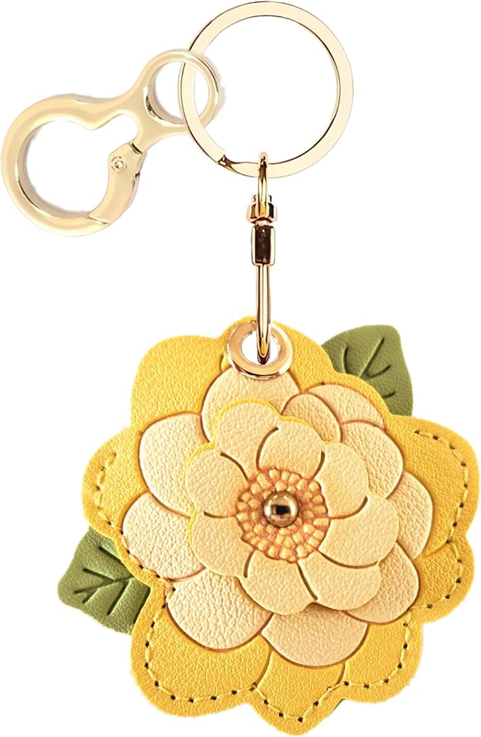 BORKUANA Leather Keychain Holder Case Compatible by BORKUANA