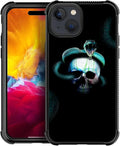 for iPhone 15 Plus Case, Skeleton Winding Snake Pattern Graphic Design Girl Boy by FKBRCL4U