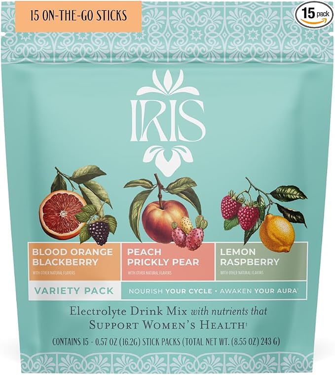 Iris Women’s Hormonal Health Daily Electrolyte Drink Mix | High Fiber, by IrisNutrition