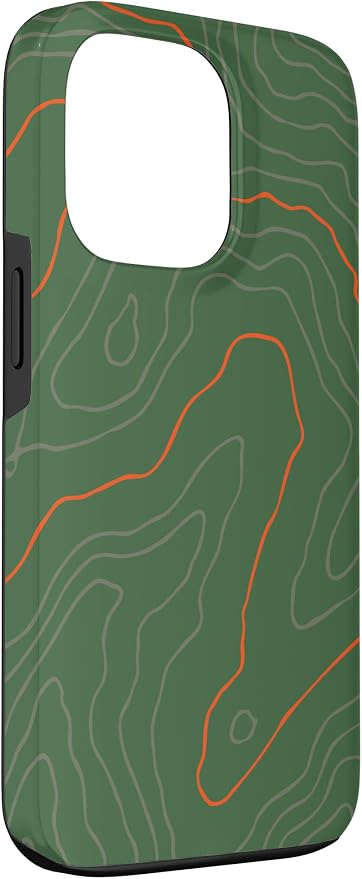 Backcountry Topo Guide Orange Lines Topographical Map Case - Image 3