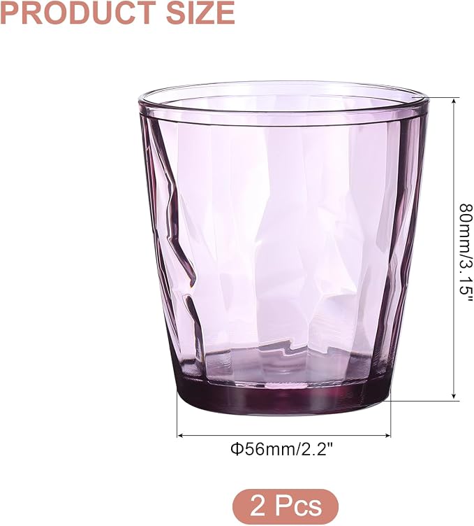 uxcell 7oz Acrylic Drinking Glasses - Image 2