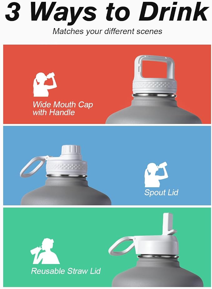 Coolflask 128 oz Gallon Water Bottle Insulated - Image 5