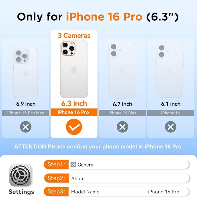 WIFORT for iPhone 16 Pro Waterproof Case, Fit for Magsafe Full Body Magnetic - Image 2