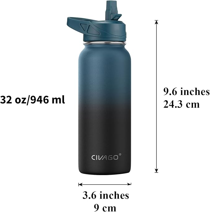 CIVAGO 32 oz Insulated Water Bottle - Image 4