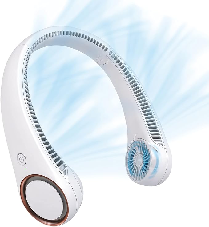 CIVPOWER Neck Fan: Portable Personal Neck Cooling Rechargeable Bladeless Fan by CIVPOWER