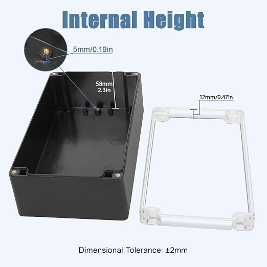 LeMotech Junction Box with Clear Cover IP65 Waterproof Project Box Dustproof - Image 3