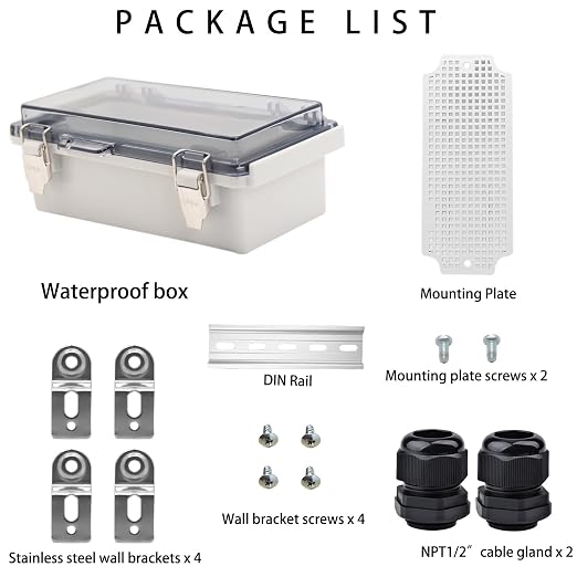 Outdoor Waterproof Electrical Box Junction Box Weatherproof IP67 ABS Plastic - Image 4