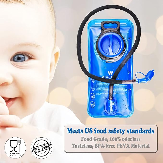WACOOL 2L 2.5L 3L BPA Free PEVA Hydration Pack Bladder Leak-Proof Water - Image 4