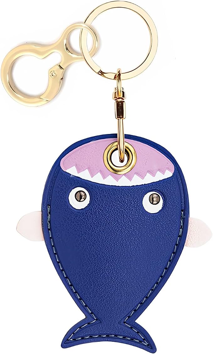 Leather Keychain Holder Case Compatible by BORKUANA