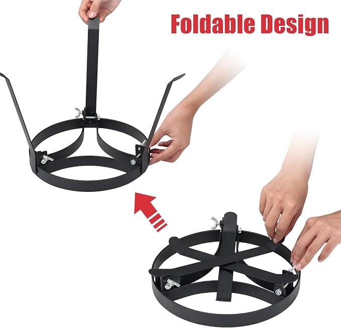 Cooking Tripod for Campfire, 9.8Inch Durable Steel Campfire Tripod for Cooking - Image 3