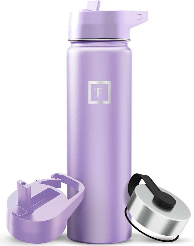 IRON °FLASK Camping & Hiking Hydration Flask - 22 oz Lavender by IronFlask