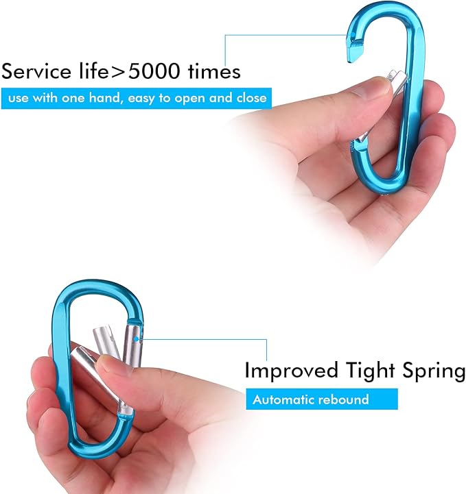 CampTek Carabiner Caribeaner Clip - Image 3