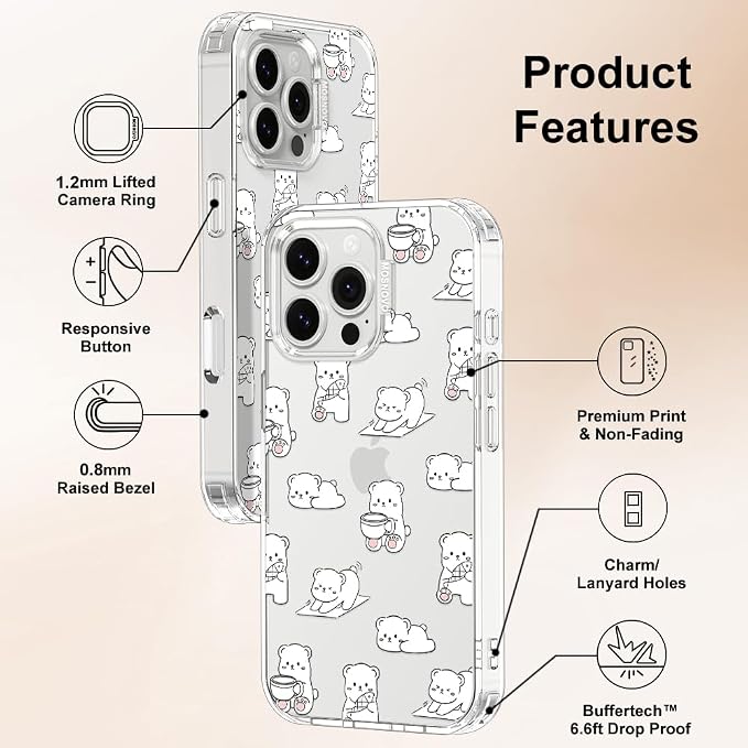 MOSNOVO for iPhone 16 Pro Max Case, Shockproof Military-Grade Protection 6.6ft - Image 6