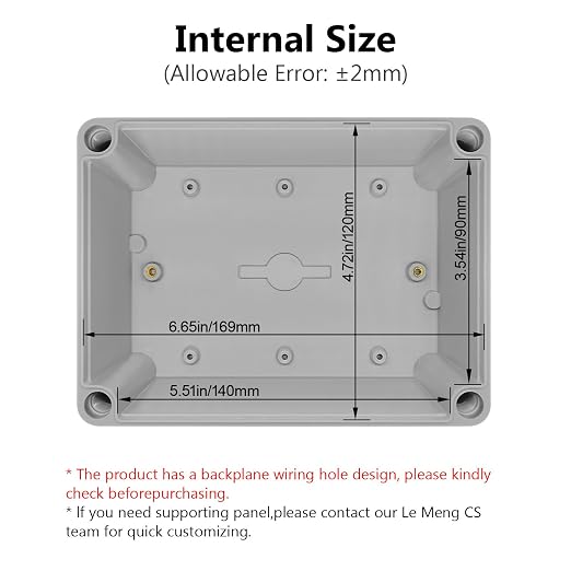 LeMotech Junction Box IP67 Waterproof Dustproof ABS Plastic Project Box - Image 3