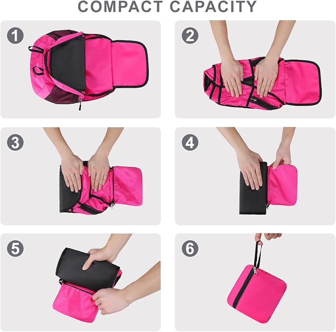 Lightweight Hiking Backpack 18L Packable Foldable Small Daypack Collapsible - Image 8
