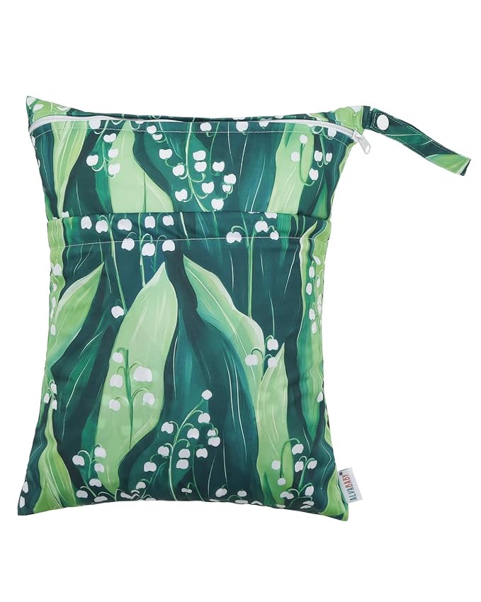 ALVABABY 2pcs Cloth Diaper Wet Dry Bags Waterproof Reusable - Image 4
