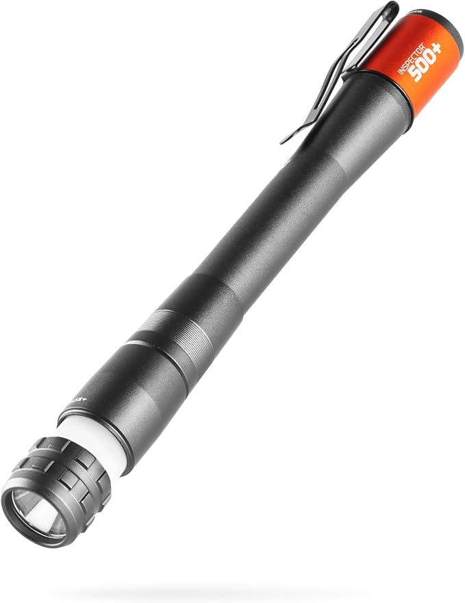 NEBO Inspector 500+ Flex Pen Light | 500 Lumens, 8 Light Modes, Rechargeable by NEBO