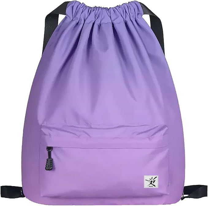 Waterproof Drawstring Bag, Gym Bag Sackpack Sports Beach Backpack by Risefit