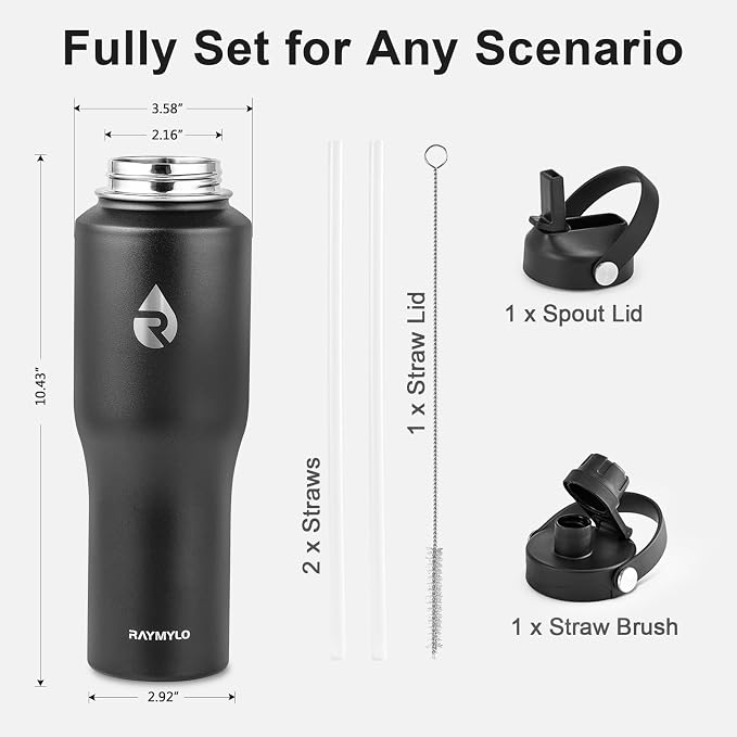 RAYMYLO 32 oz Insulated Water Bottle - Image 6