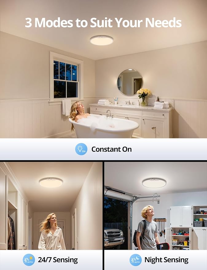 Combuh Rechargeable Battery Operated Ceiling Light - Image 5