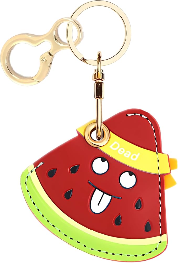 Leather Keychain Holder Case Compatible by BORKUANA