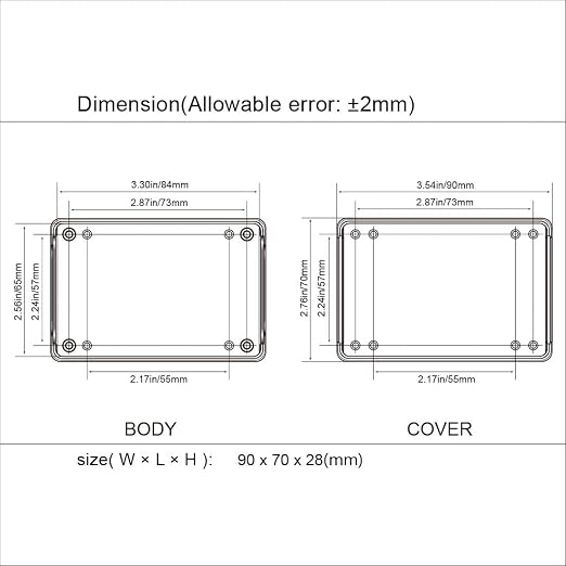 LeMotech Project Box 5 Pieces ABS Plastic Electrical Project Case Small - Image 7