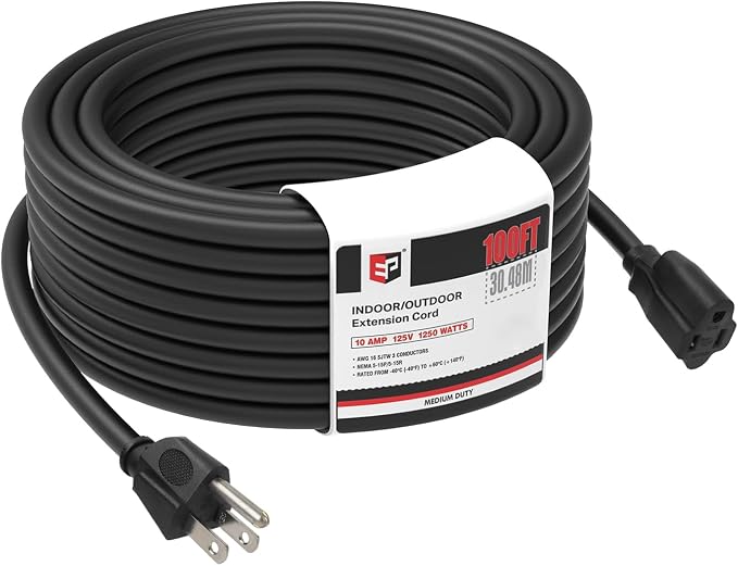 EP 100 Ft Outdoor Extension Cord by ENERGYPRO