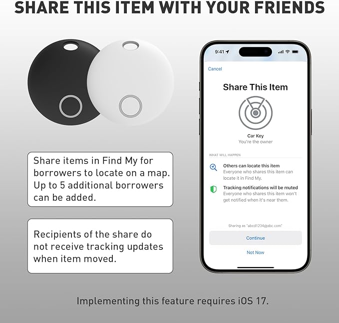 Air Tracker Tags-4 Pack, Smart Bluetooth Tracker, Compatible - Image 6