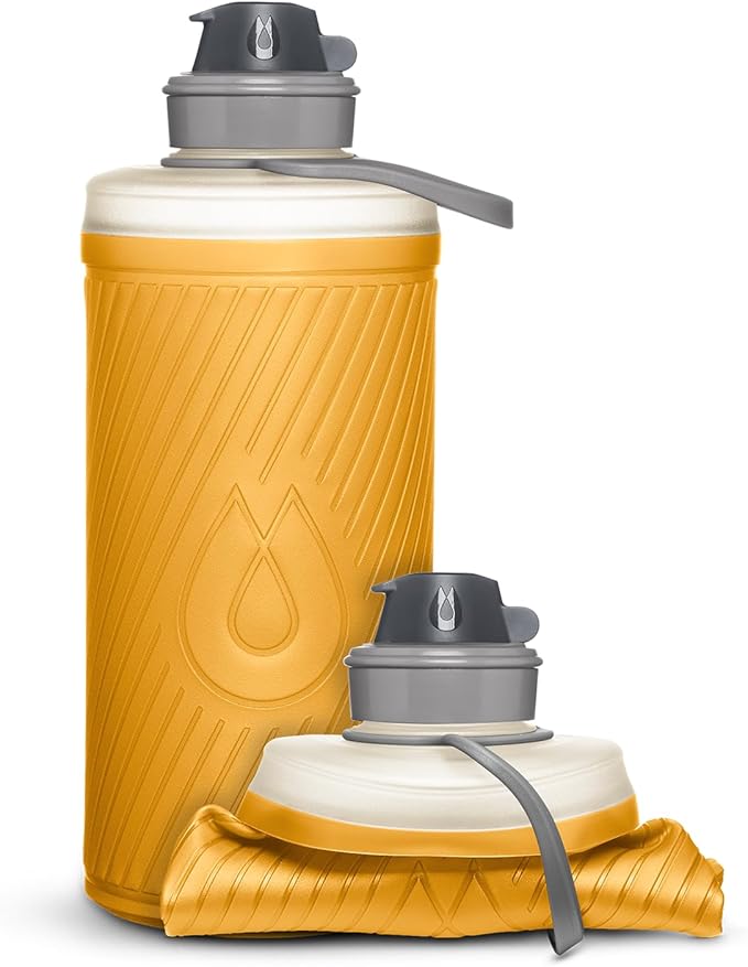 HydraPak Flux - Collapsible Backpacking Water Bottle - BPA Free, Ultra Light by Hydrapak
