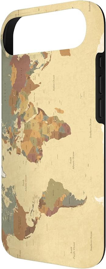 Globe Map Smartphone Cell Cover Gift World Map Pattern Phone Case - Image 3