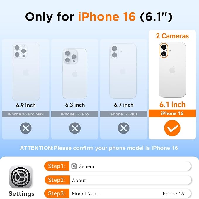 WIFORT for iPhone 16 Waterproof Case, Fit for Magsafe Full Body Magnetic - Image 2