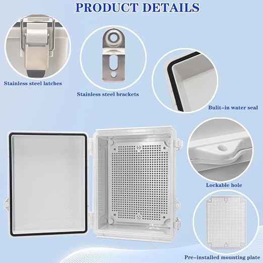 Outdoor Waterproof Electrical Box Junction Box Weatherproof IP67 ABS Plastic - Image 3