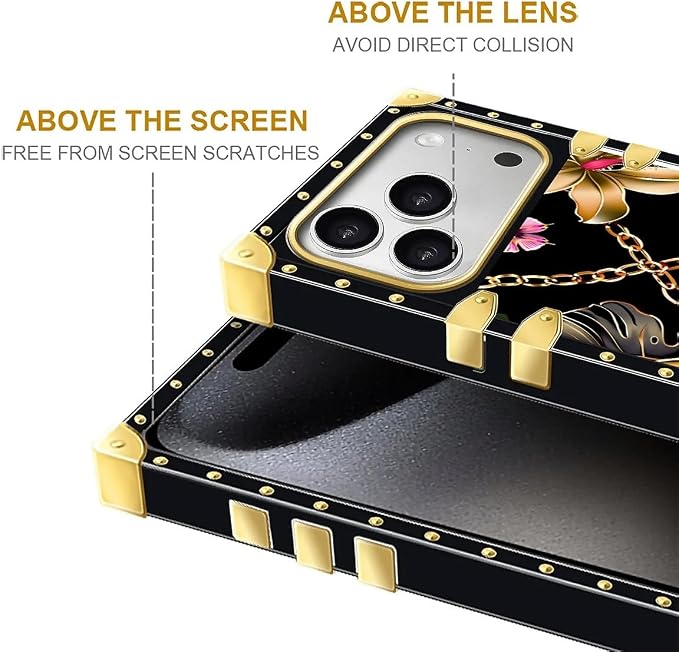 for iPhone 17 Pro Max Case Luxury Golden Decoration - Image 7