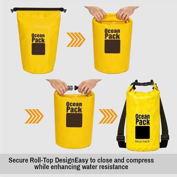 Waterproof Backpack Roll Top Dry Bag Set of 3 – PVC Dry Bags Waterproof - Image 5