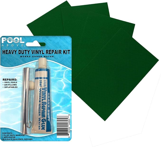 Heavy Duty Vinyl Repair Patch Kit | Vinyl Cement Adhesive Glue and Colored - Image 4