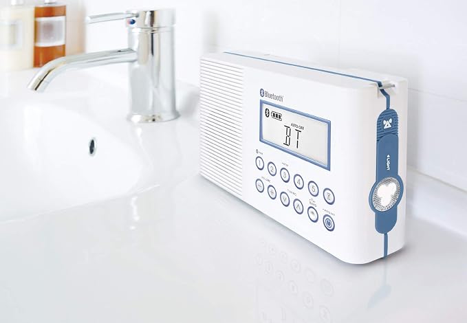 Sangean H202 AM/FM Weather Alert Waterproof Shower Radio - Image 5