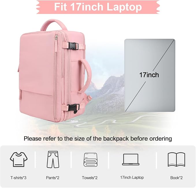 Hanples Carry on Travel Backpack - Image 4