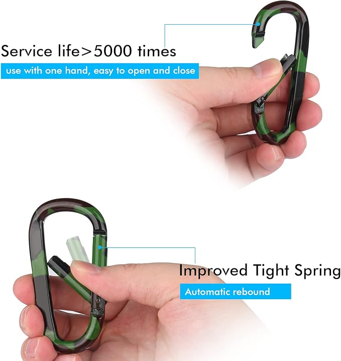 CampTek Carabiner Caribeaner Clip - Image 2