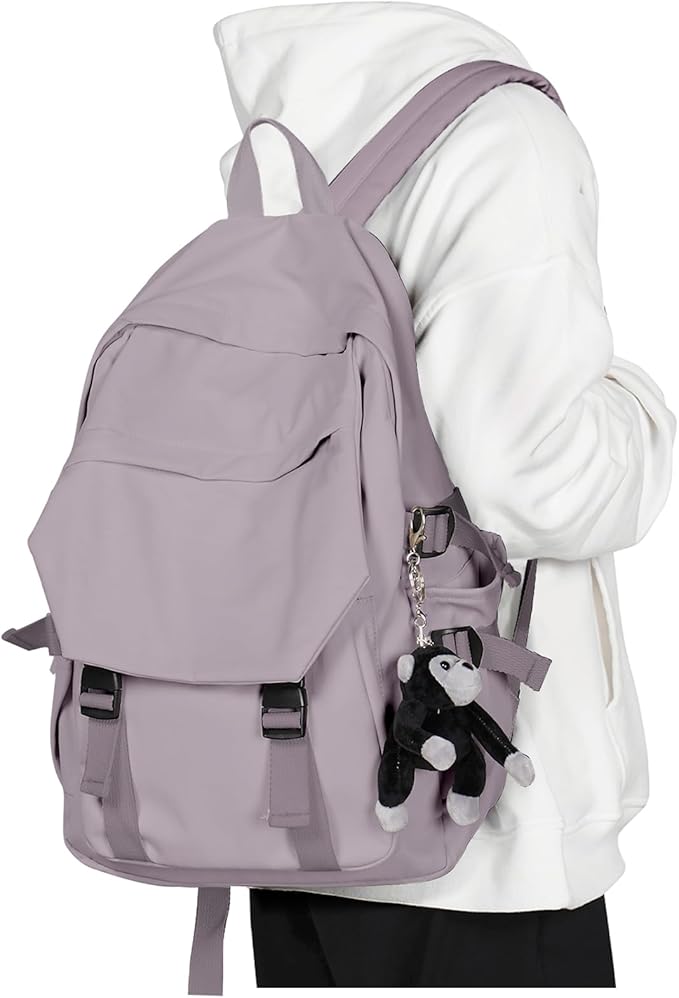 coowoz College Backpack Waterproof Black College Bags by coowoz