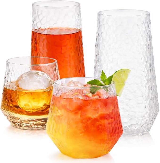 Oojami 48 Pack Plastic Champagne Flutes Disposable Stemless, 24 x 9oz Flutes & by Oojami