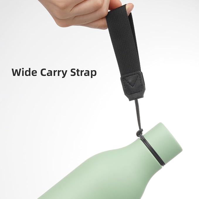Insulated Water Bottle with Strap, 25 oz Double Wall Stainless Steel Vacuum - Image 4