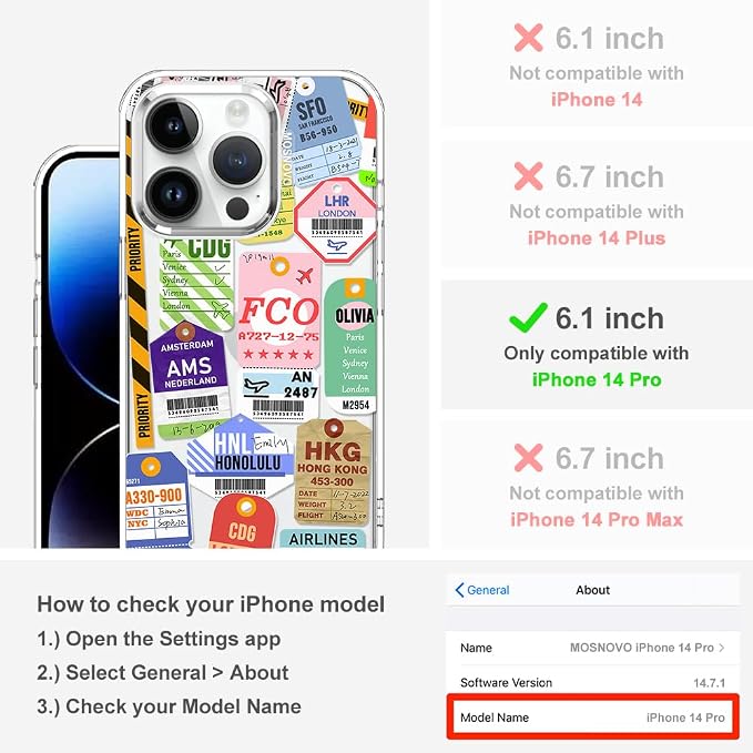 MOSNOVO Case for iPhone 14 Pro - Image 2