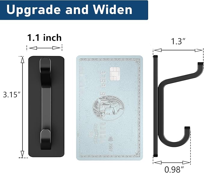 pickpiff Wall Hooks for Coat and Towel: 13LB Strong Adhesive Door Hanger Stick - Image 4