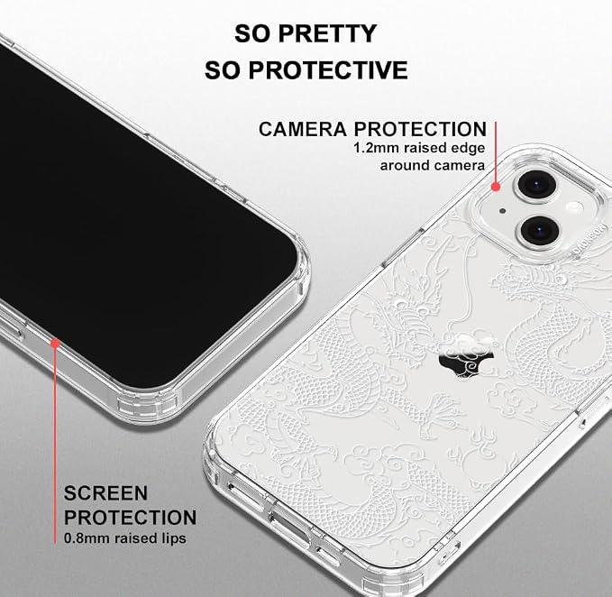 MOSNOVO for iPhone 13/14 Case | Military Grade 6.6ft Drop Tested | Clear - Image 5