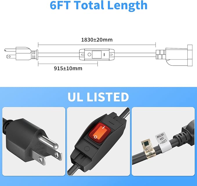 FIRMERST 1875W Outdoor Extension Cord - Image 3