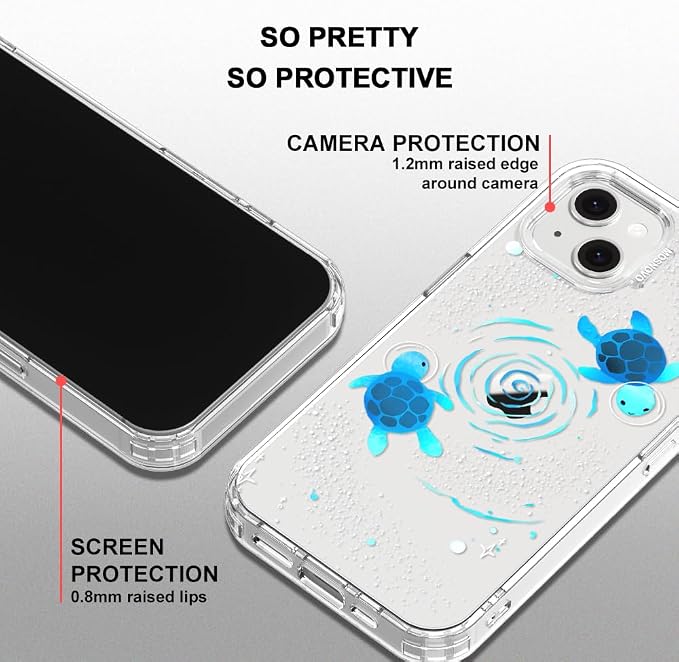 MOSNOVO for iPhone 13/14 Case | Military Grade 6.6ft Drop Tested | Clear - Image 5