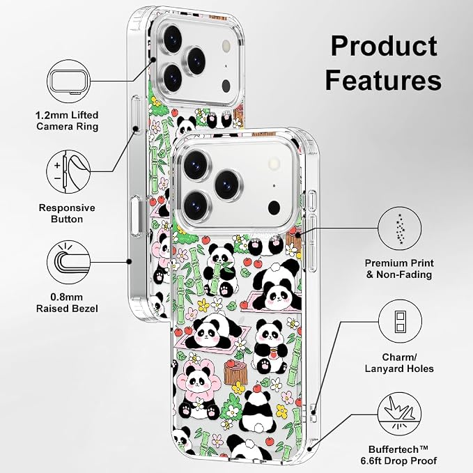 MOSNOVO for iPhone 17 Pro Case, Shockproof Military-Grade Protection 6.6ft Drop - Image 7