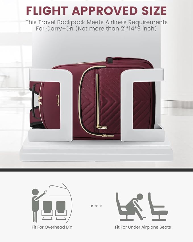 LOVEVOOK Laptop Backpack Purse for Women, Work Business Travel Computer Bags - Image 8